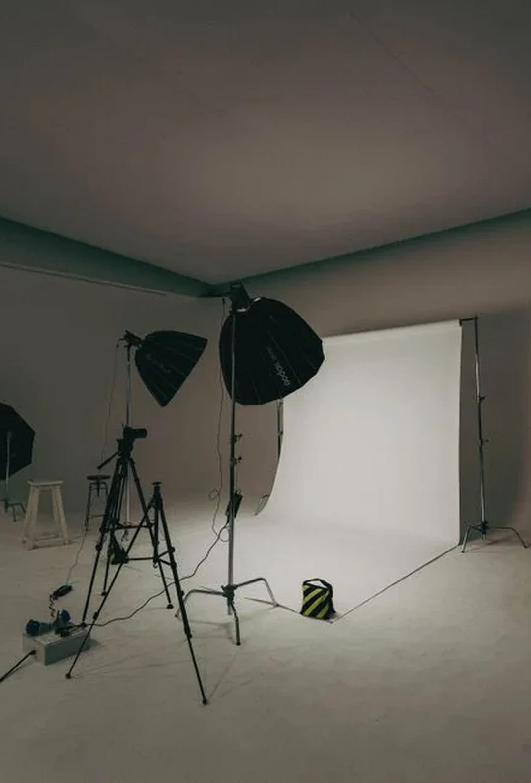 Espace studio pour une séance photo ou une production vidéo